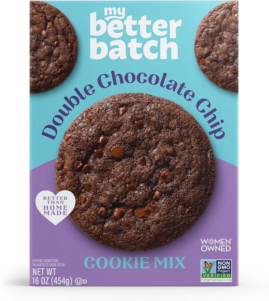 My Better Batch, Double Chocolate Chip Cookie Mix, Simple Cookie Recipe, Double Chocolate Cookies... | Amazon (US)