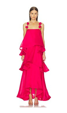ELLIATT Thalia Gown in Cerise from Revolve.com | Revolve Clothing (Global)