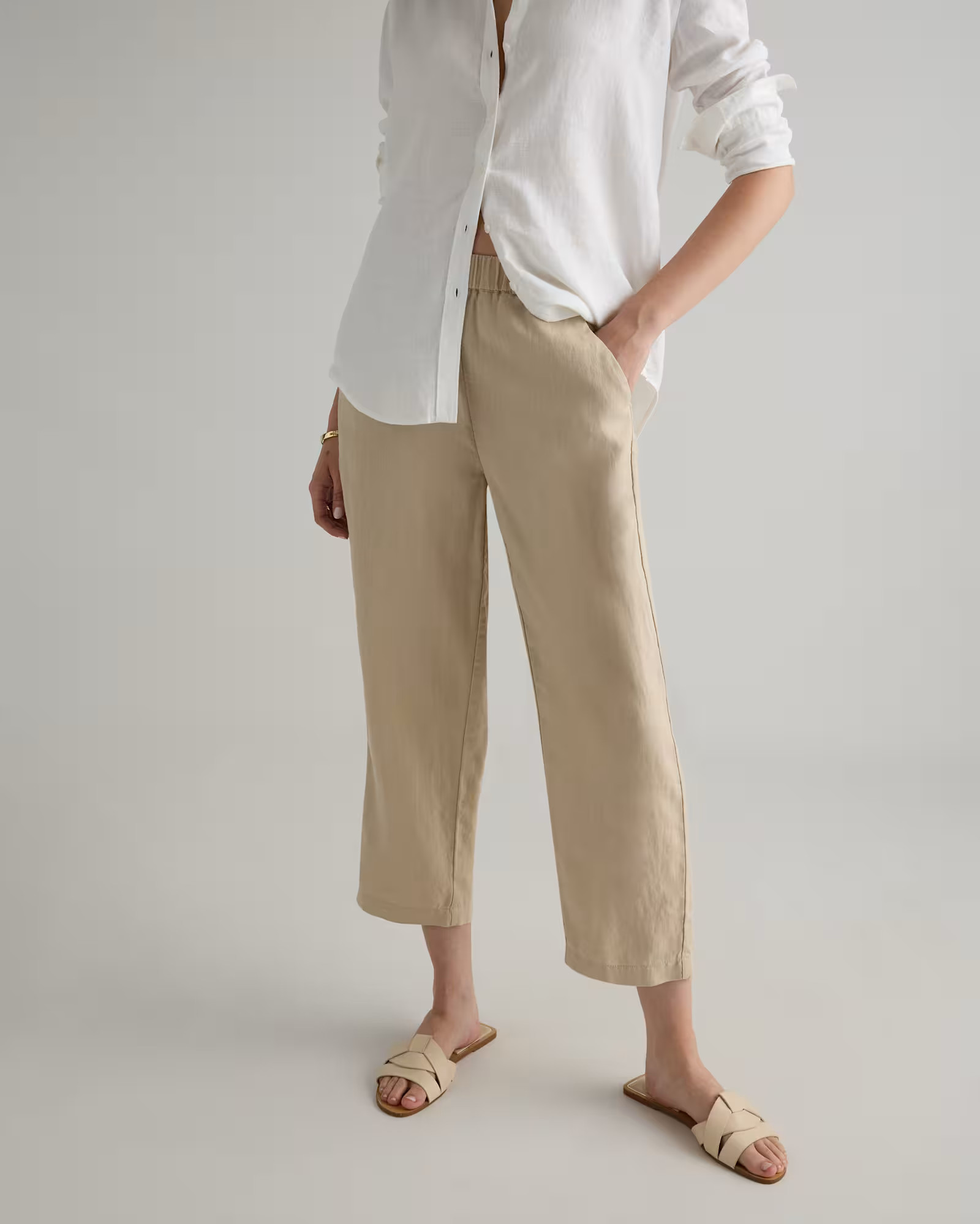 100% European Linen Pants in Driftwood | Quince