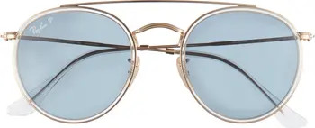 51mm Polarized Round Sunglasses | Nordstrom