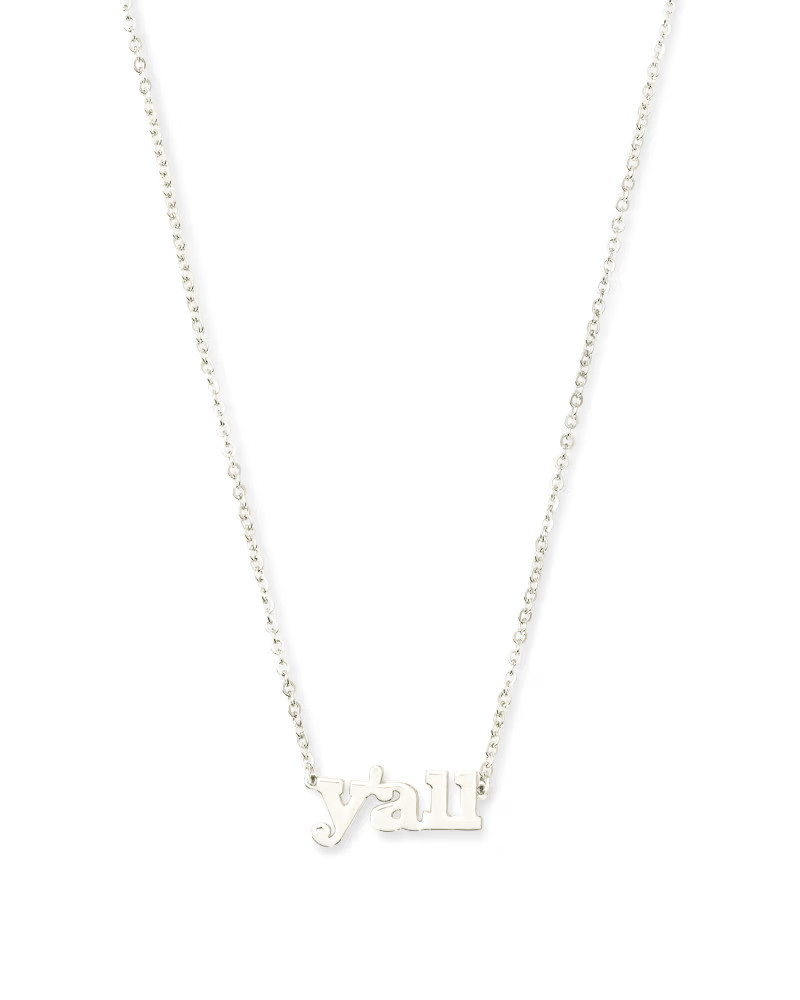 Y'all Pendant Necklace in Sterling Silver | Kendra Scott
