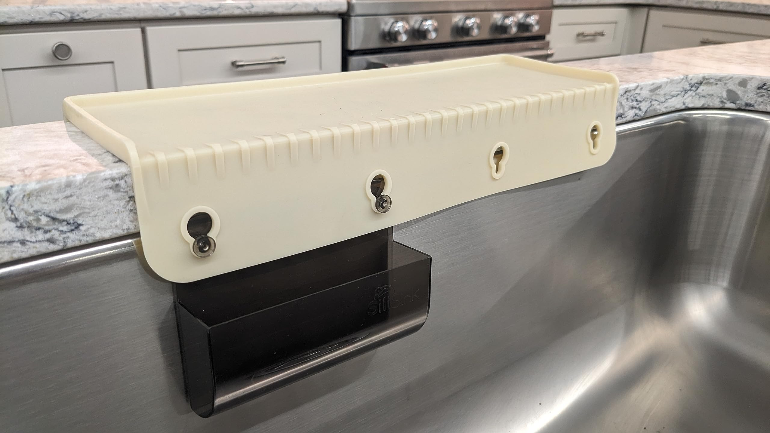 SiliSink Silicone Sink Edge Guard for Kitchen Sink - Fits 3.75” - 4” Wide - The Original Sili... | Amazon (US)