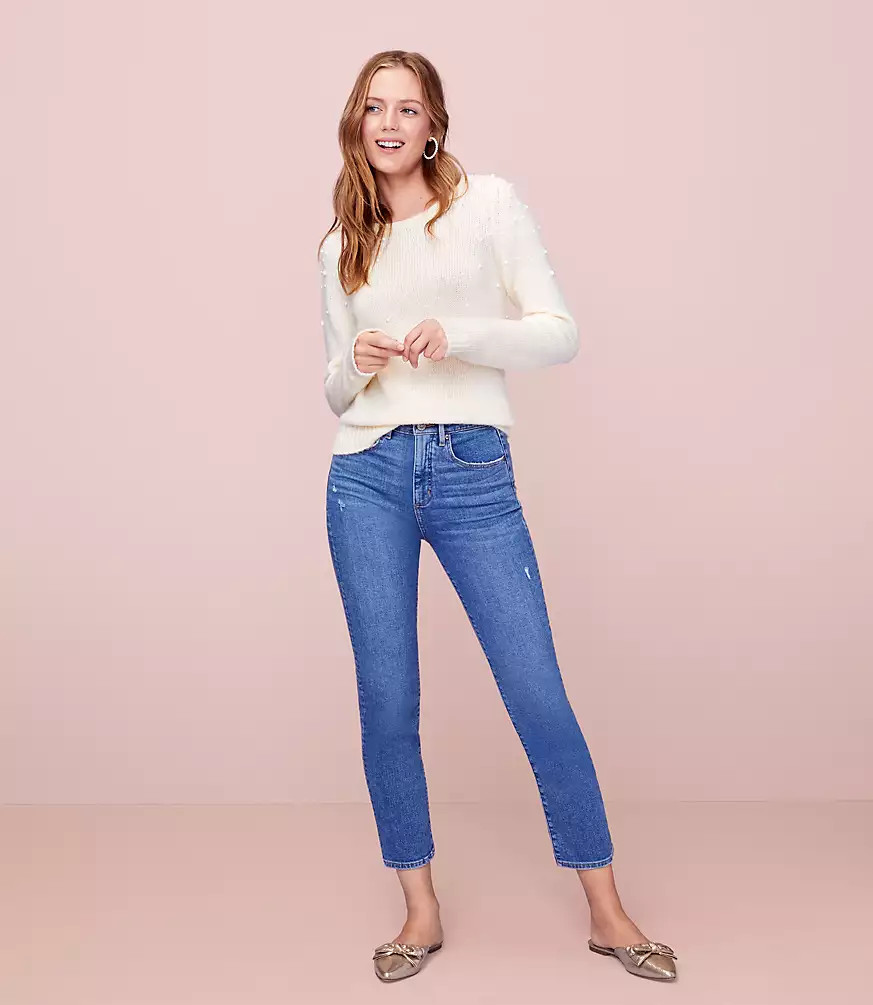 Pearlized Sweater | LOFT