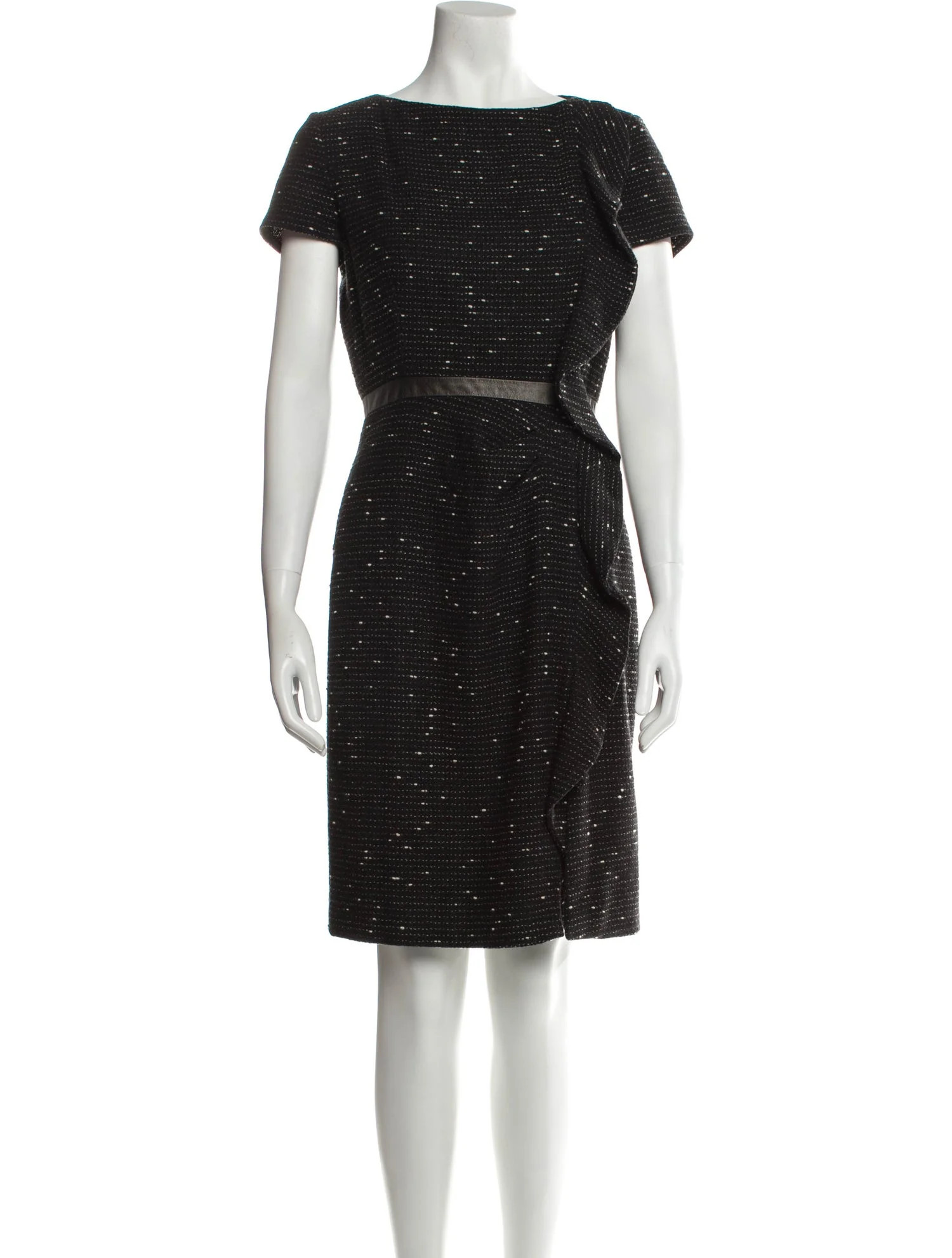 Bateau Neckline Knee-Length Dress | The RealReal