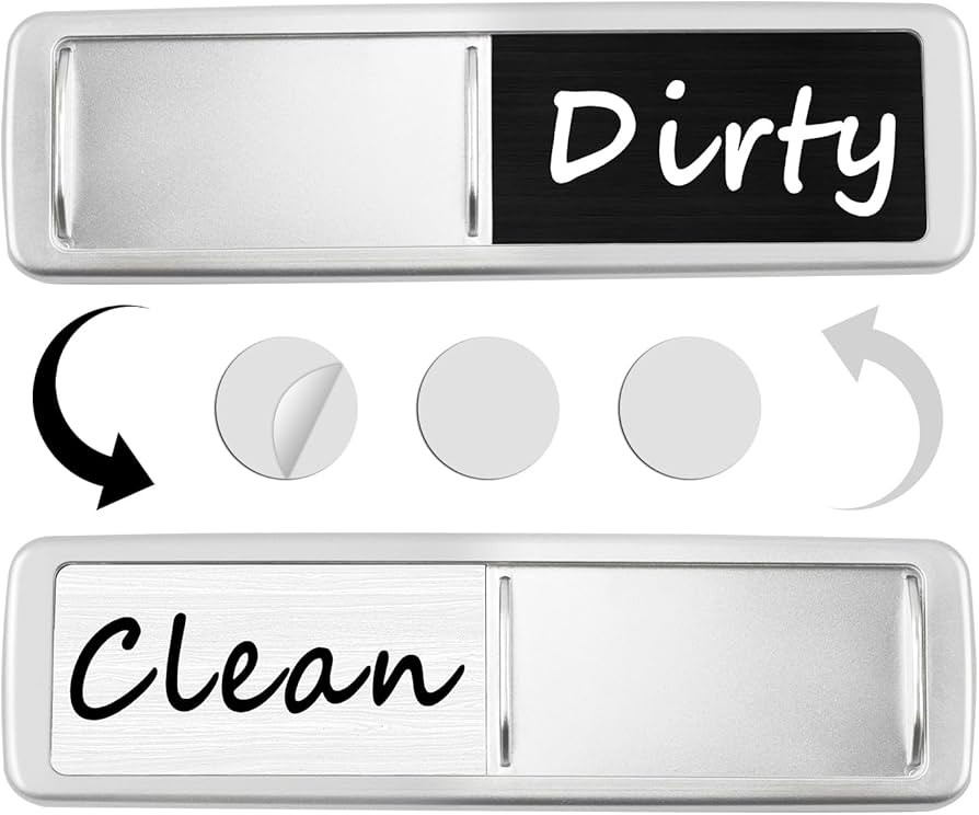 Utuichuo Dishwasher Magnet Clean Dirty Sign, Slide Strong Clean and Dirty Magnet Indicator for Di... | Amazon (US)