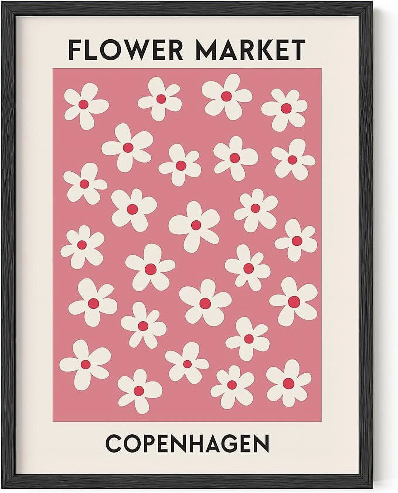 HAUS AND HUES Flower Market Poster, Flower Prints Wall Art, Danish Pastel Posters, Danish Pastel ... | Walmart (US)