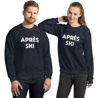 Apres Ski Sweatshirt Sweater, Vintage Typeface, Winter Party Skiing Chalet Men Women's Long Sleeve Top Clothes Gift | Etsy (US)