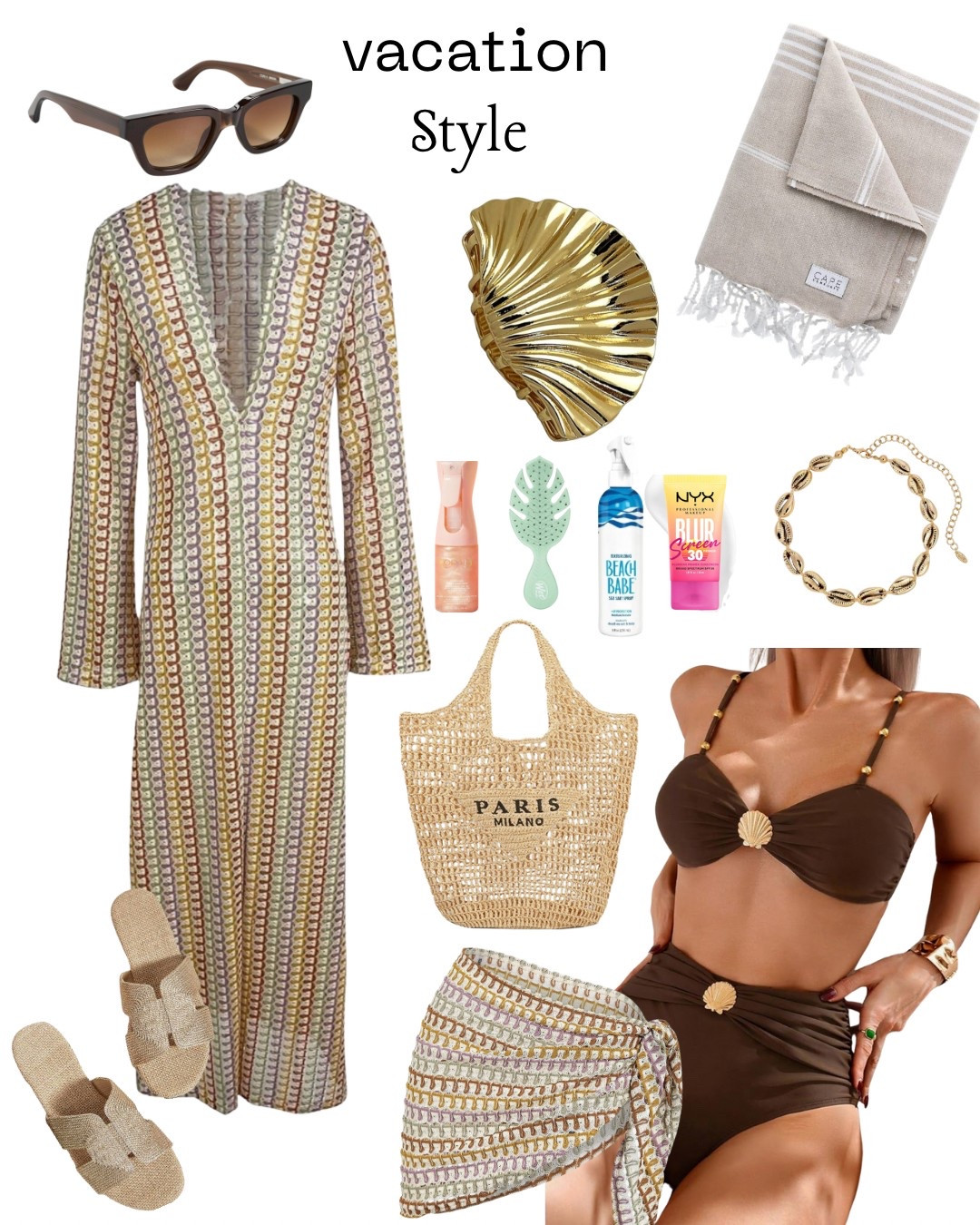 ☀️ Dive into summer vibes with my must-have vacation look! 👙🌊 This cute swimsuit paired with a breezy cover-up is all I need for a perfect beach day! 🏖️✨ Don’t forget the essentials in my beach bag! What are your beach must-haves? #VacationStyle #BeachReady #Swimwear

#LTKSeasonal #LTKSwim #LTKStyleTip
