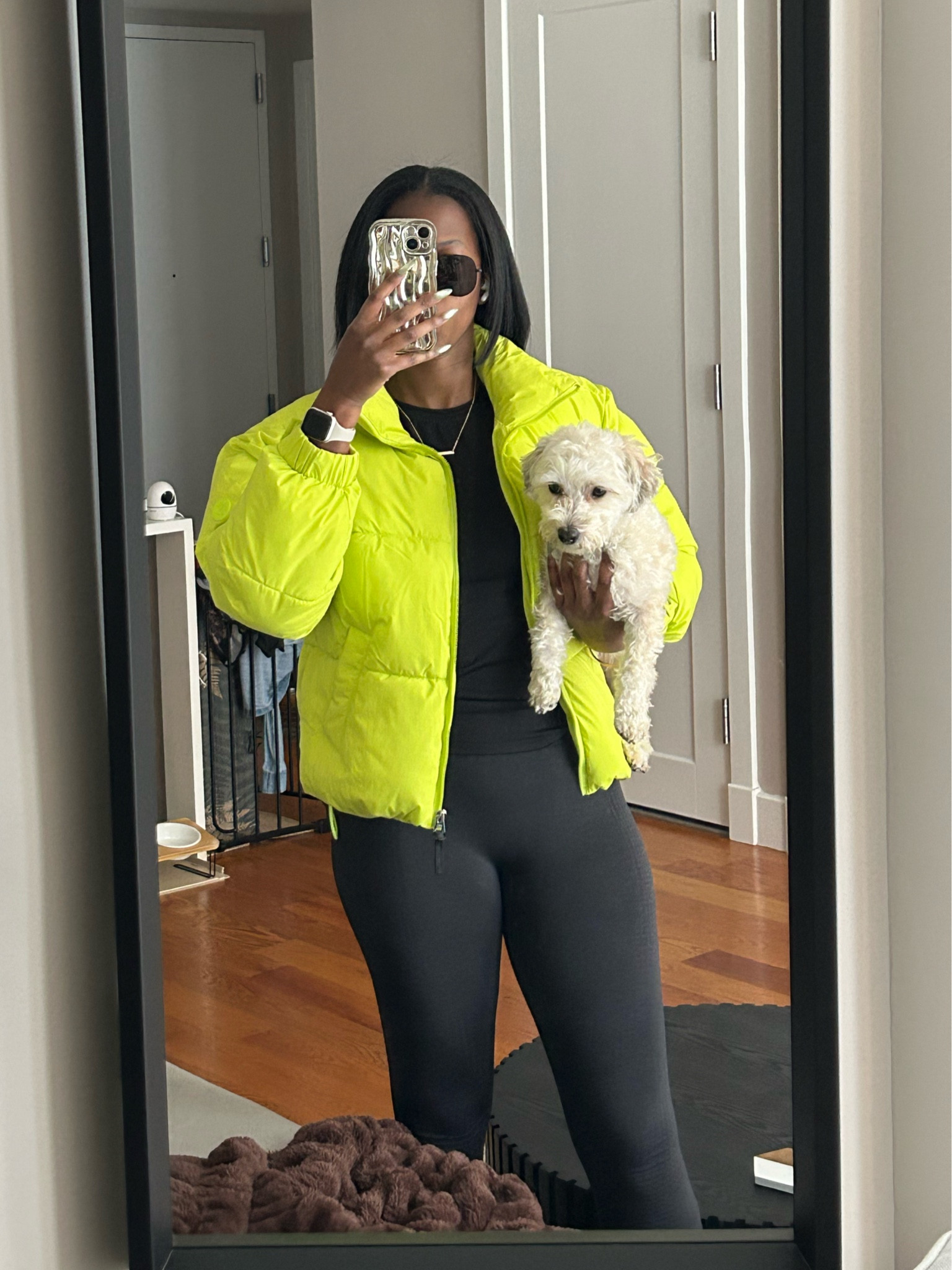 Neon puffer from TJMaxx. This will probably be my go to jacket to wear to my workout classes  

#LTKFindsUnder50 #LTKActive