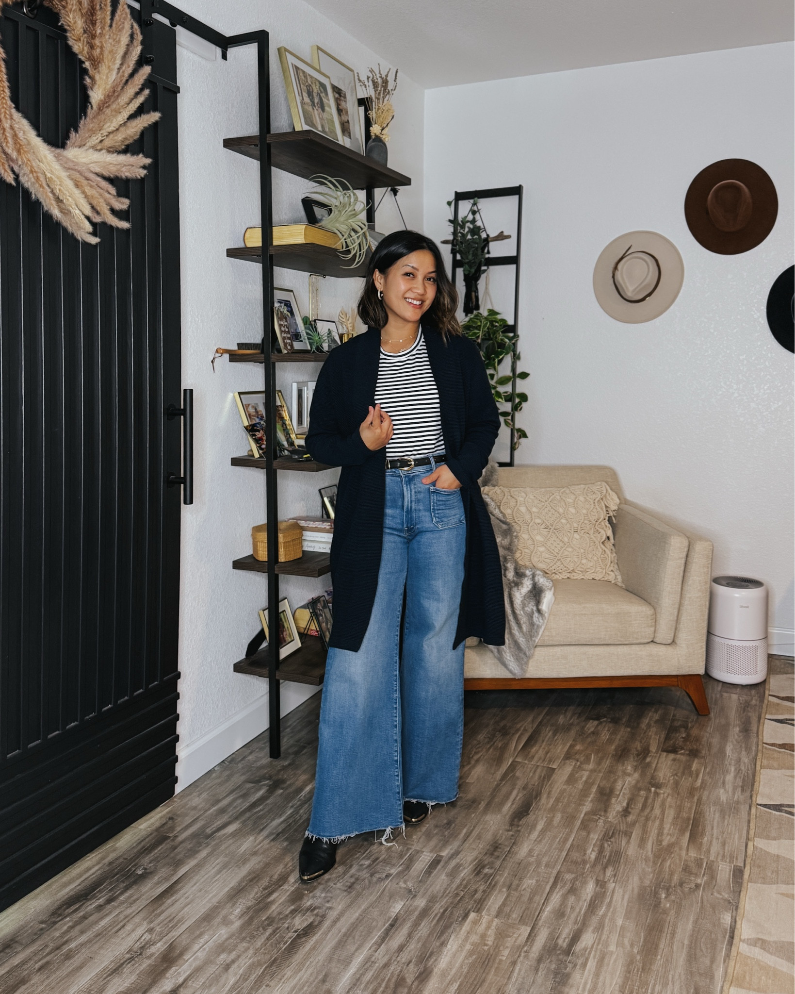 A few recent favorite looks 🖤. During these colder months, I love full length jeans. Big plus is appearing taller (5’1” shorty) and they polish up any look 👖✨

When you’re shopping for petite-friendly jeans, pay attention the inseams and if the jean style can be cut or hemmed without losing the drama of the jean. Wide and straight leg jeans are ideal to cut or hemmed.

——— Outfit details on my LTK ———

🖤 I love sharing simple ways to style and elevate everyday core basics. I hope to inspire you to fall back in love with what’s already in your closet and help you discover pieces you’ll love to have in your daily wardrobe 🖤

Petite outfit style inspo ideas . Capsule wardrobe . Versatile outfits . Style tips 

#petitestyle #howtostyle #outfitsdaily #wardrobestylist #bayareabloggers #styletip #denimstyle #wideleg #baggyjeans 

#LTKWorkwear #LTKStyleTip #LTKShoeCrush