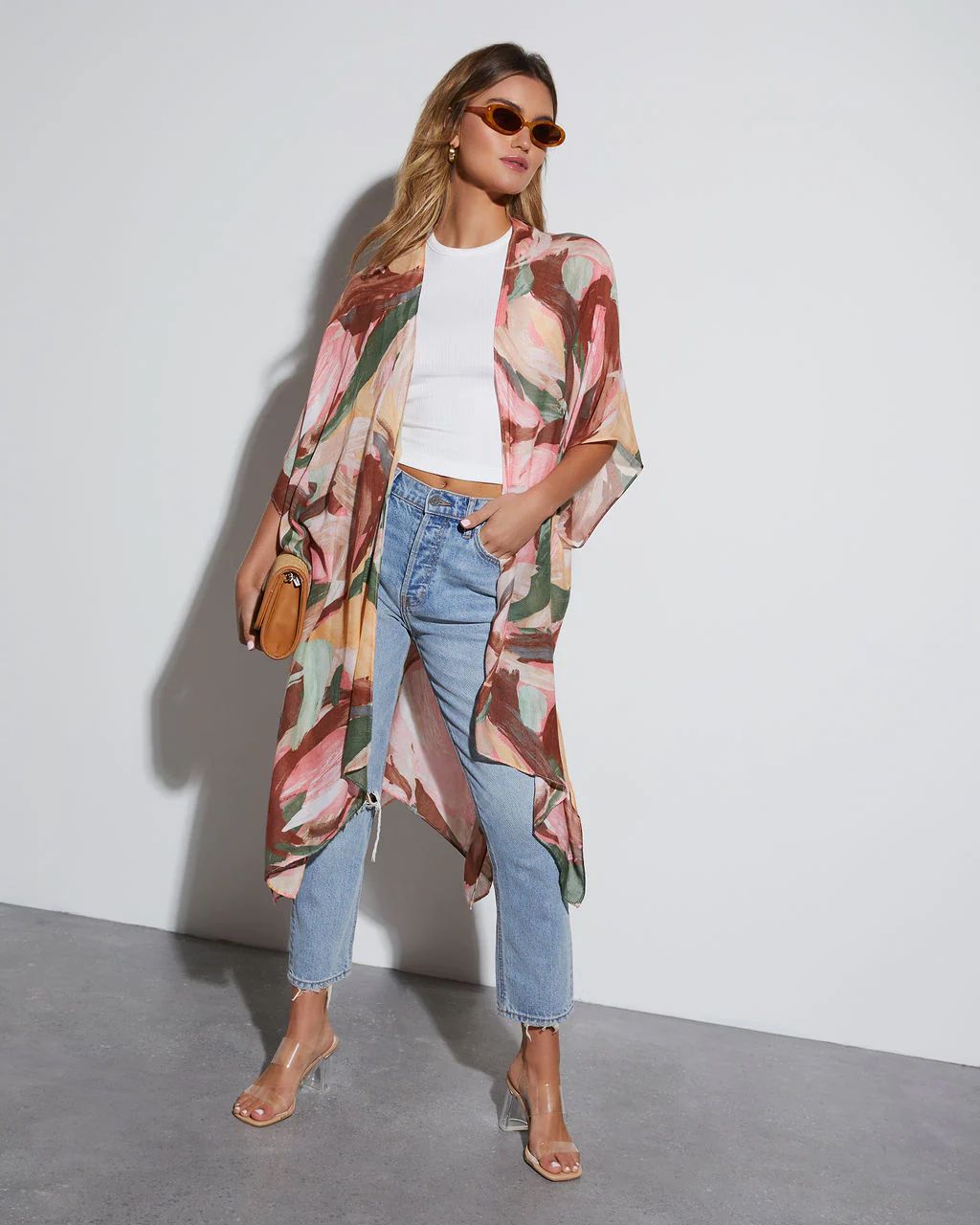 Del Rey Printed Open Front Kimono | VICI Collection