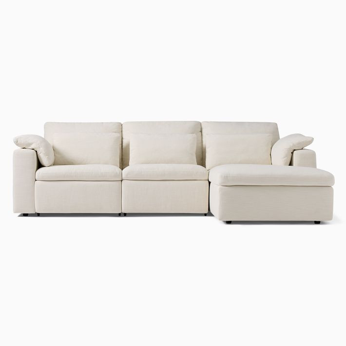 Harmony Modular Motion Reclining 3-Piece Chaise Sectional (117") | West Elm (US)