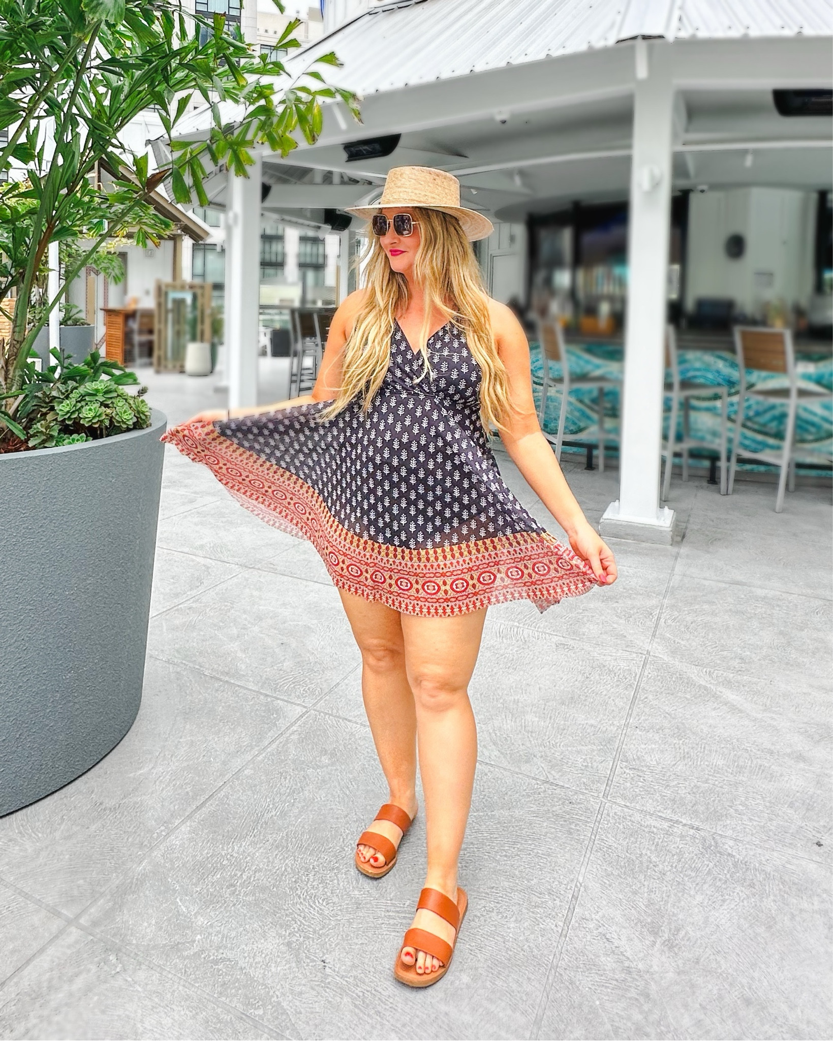 Obsessed with this swim dress from BloomChic! Hat is from Amazon and shoes are from Target. 

Midsize outfit, midsize bathing suit, flat rim hat, beach hat, Amazon beach hat, sandals

#LTKSeasonal #LTKMidsize #LTKFindsUnder50