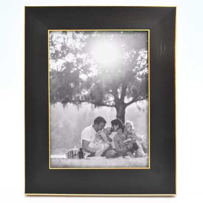 4"x6" Single Photo Frame Black/Brass - Threshold™ | Target