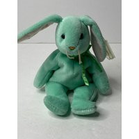 Ty Hippity The Bunny Rabbit Beanie Babies Plush Green with Tags 9"" Long 1996 Stuffed Animal Toy | Etsy (US)