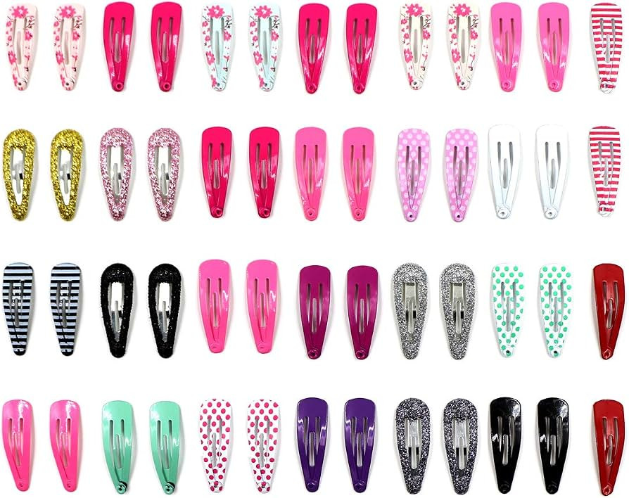 52pcs Small Hair Clips for Girl No Slip Snap Barrettes for Toddlers Girls Kids Women Hair Accesso... | Amazon (US)