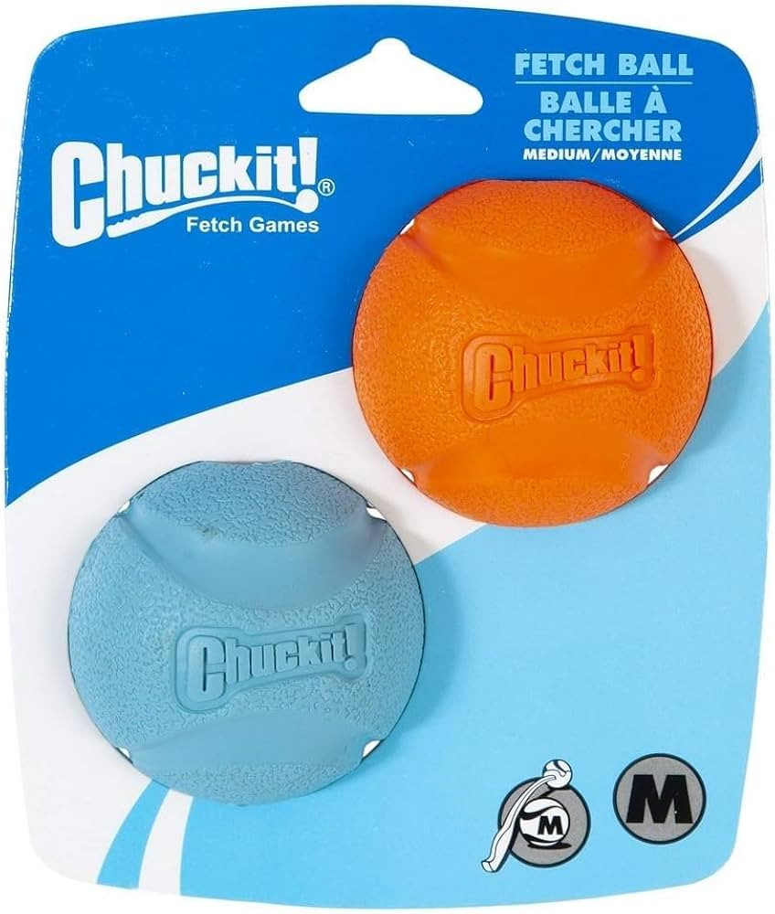 Chuckit! Medium Fetch Ball 2.5", 2 Pack (Colors Vary) | Amazon (US)