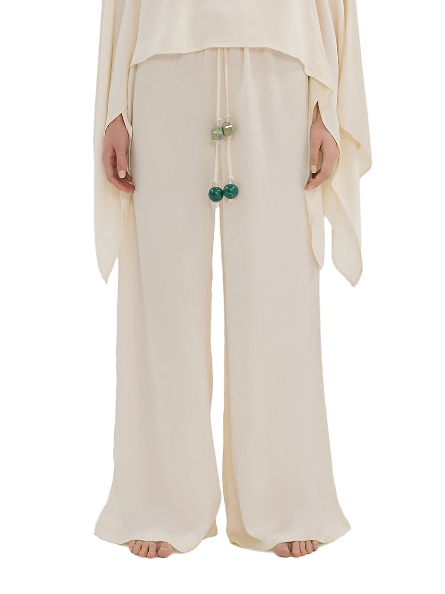 Women's La Vila Cala Flared Wide-Leg Pants - Egret - Size Small | Saks Fifth Avenue