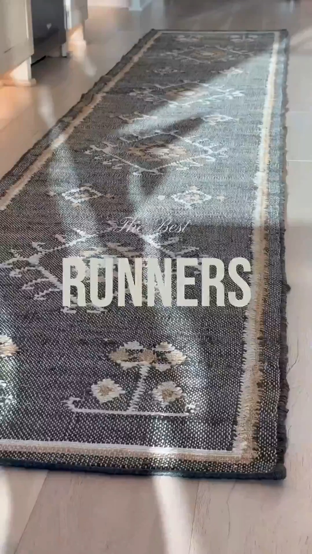 I am obsessed with these gorgeous runners! Let me know which one is your favorite 1,2,3, or 4th option. I added rug grippers to the corners to keep the rug in place. A rug mat is also perfect to keep the rug from sliding 🤎

#LTKSaleAlert #LTKHome #LTKStyleTip