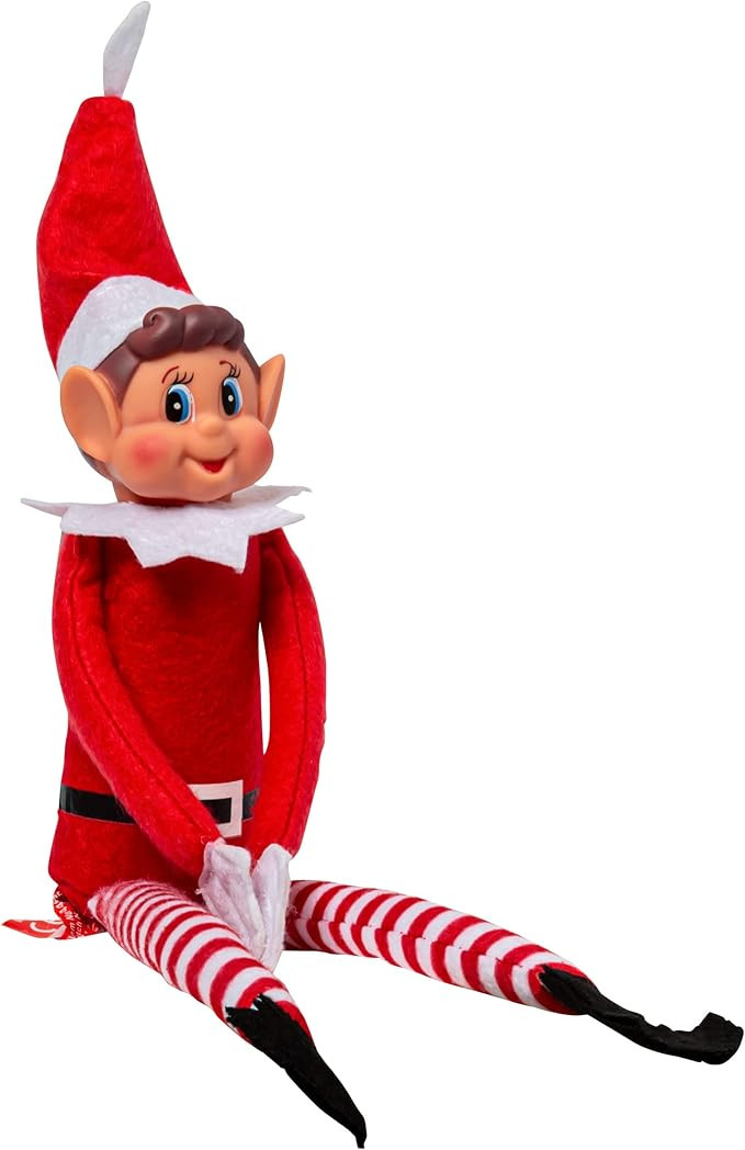 Christmas Elf Behaving Badly Plush Toy | Novelty Long Bendy Naughty Boy Christmas Elves Doll | 12... | Amazon (US)