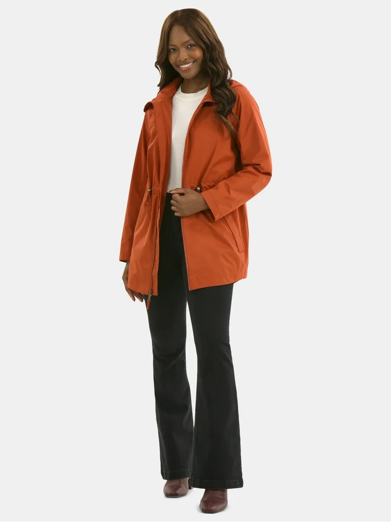 Time and Tru Women's Lightweight Anorak Jacket with Hood, Sizes XS-2X | Walmart (US)