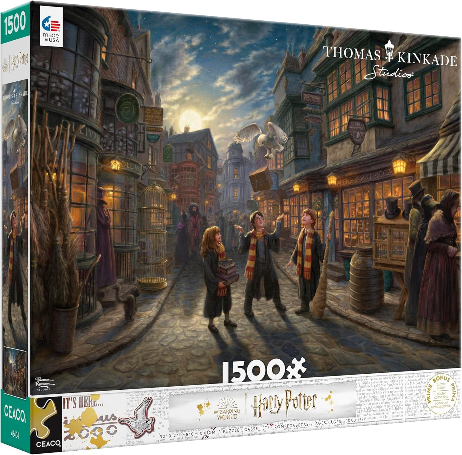 Ceaco - Thomas Kinkade - Harry Potter - Diagon Alley - 1500 Piece Jigsaw Puzzle | Amazon (US)