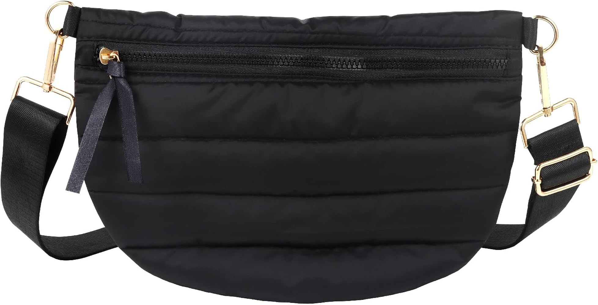 Quilted Crossbody Bags for Women Puffer Fanny Pack Sling Bag Puffy Chest Belt Bum Waist Crossbody... | Amazon (US)