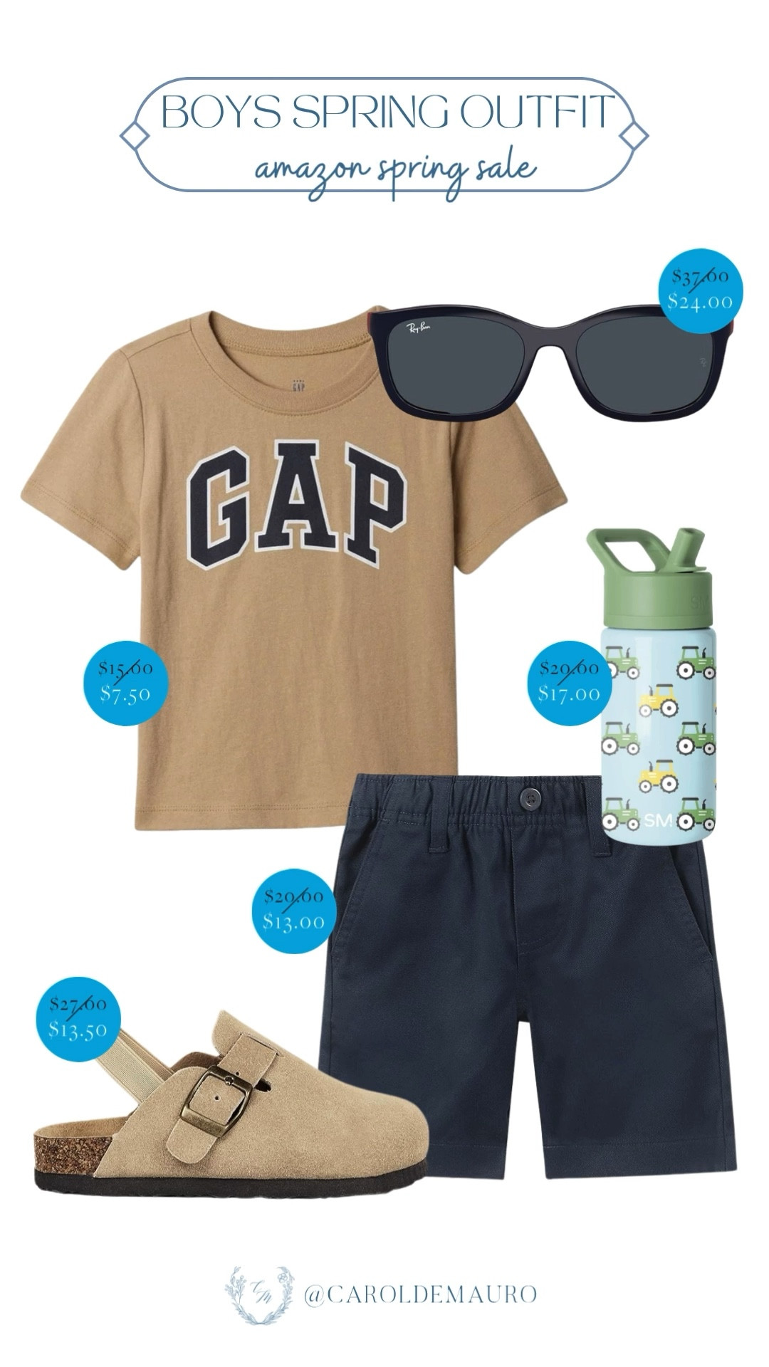 You have to snag this entire boys' spring outfit for a steal during the Amazon Spring Sale! The neutral tones and tractor water bottle make it the cutest everyday look for playground dates.

spring outfit, kids wardrobe, toddler fashion, weekend vibes, summer look, little man style, on sale now, creator favorites 2026

#LTKKids #LTKSaleAlert #LTKootd