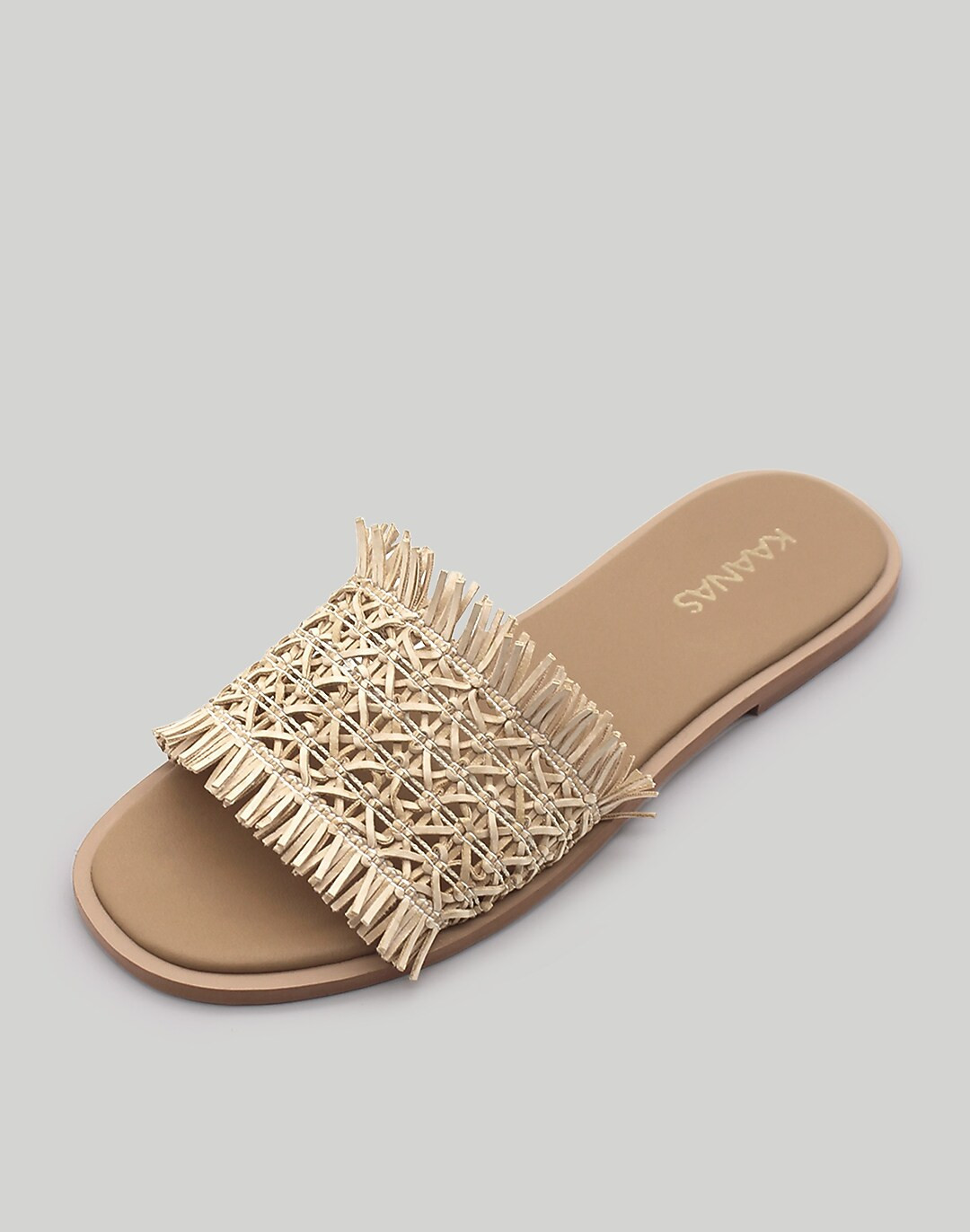 KAANAS Tortuga Frayed Tiki Slide | Madewell