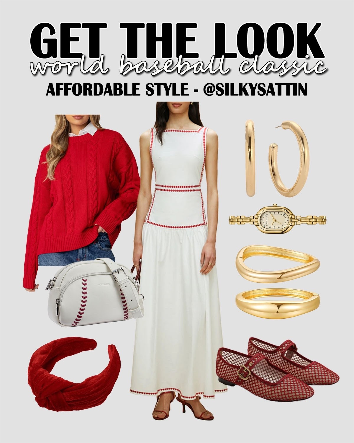 Get the Look: World Baseball Classic

Sports, but make it fashionable because a basic outfit just won’t cut it here. Oo and of course the novelty handbag; can’t forget a themed novelty handbag. That’s our favorite!

Check out my profile for other baseball inspired looks, all at different price points.

Affordable Style: Up to $150
Affordable Luxury: Up to $300
Luxury Style: $300 and Above

*If you’re loving the vibes, “heart” this post. I update the additional options of all my posts as I find additional articles and/or items start selling out.

baseball, ballpark, world classic, sports party #baseball #ballpark #worldclassic #sports #party #casual #ootd #ootn #women #fashion

#LTKSaleAlert #LTKActive #LTKootd