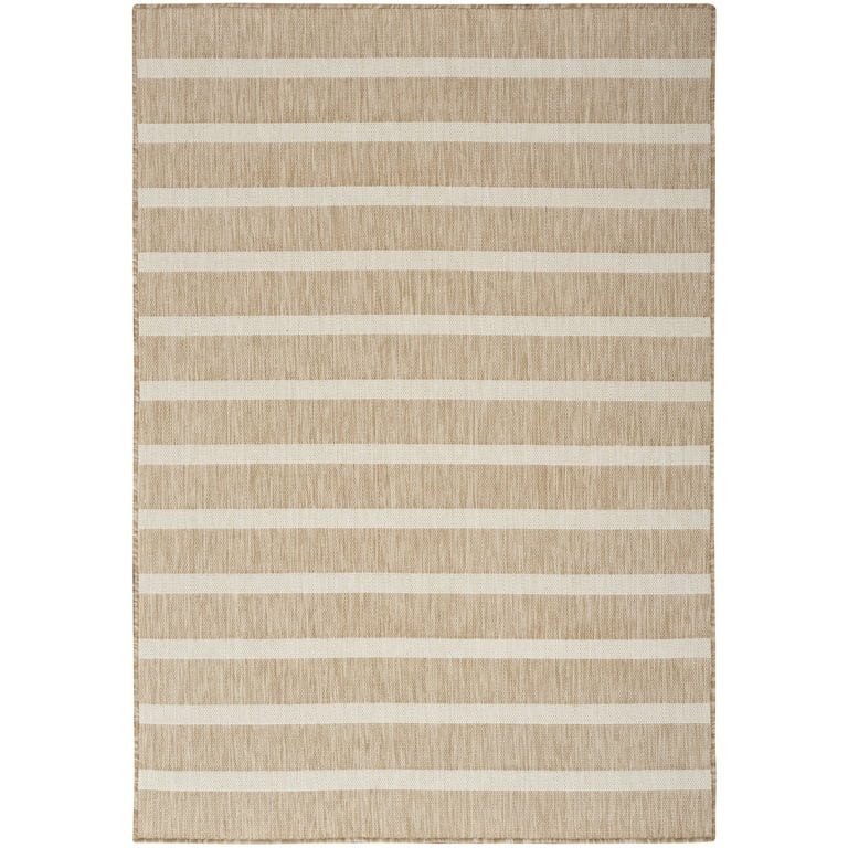 Nourison Positano Indoor/Outdoor Beige Ivory 4' x 6' Area Rug (4x6) | Walmart (US)