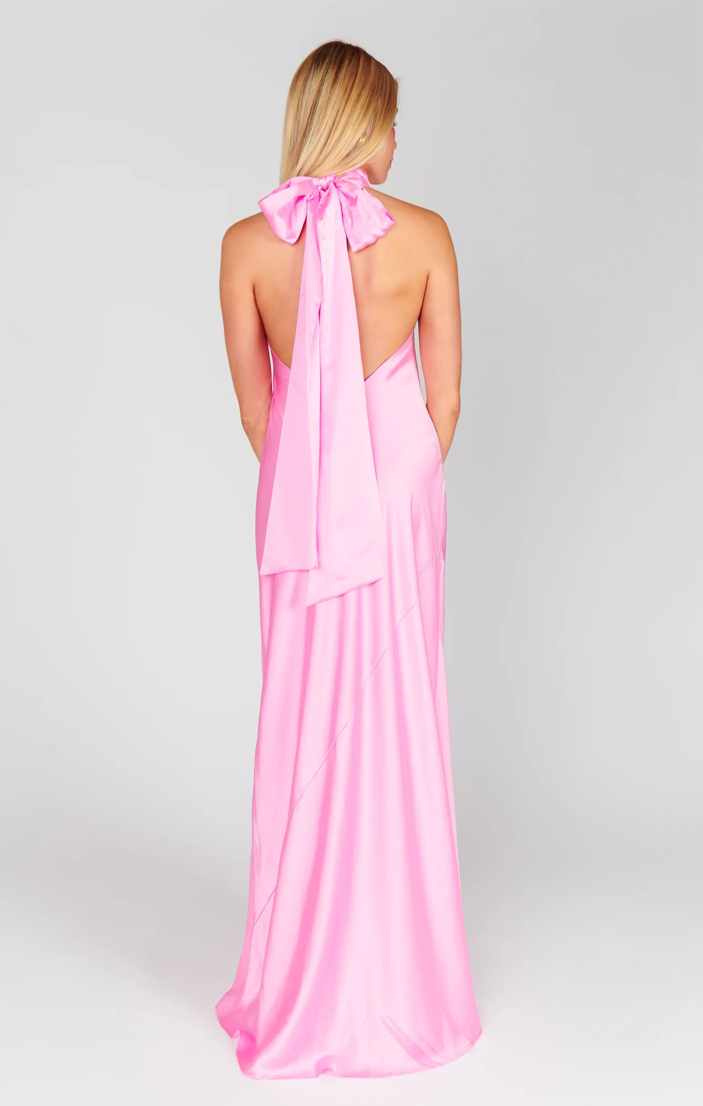 Lisa Maxi Dress ~ Pink Luxe Satin | Show Me Your Mumu