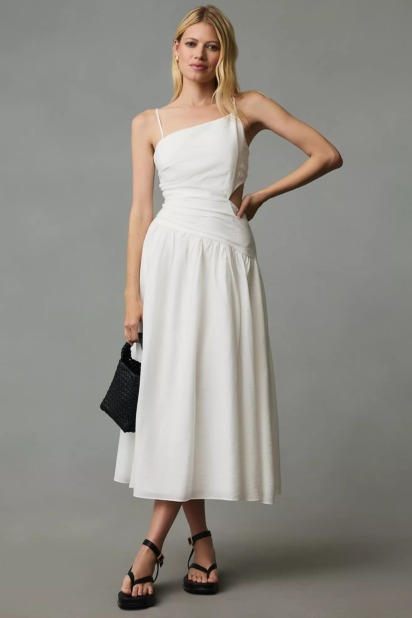 Moon River Asymmetrical Cutout Dress | Anthropologie (US)