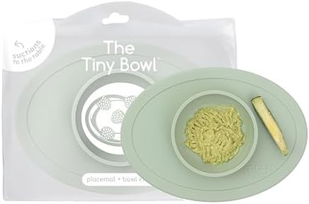 ezpz Tiny Bowl (Sage) - 6 Months+ - 100% Silicone Suction Placemat + Bowl for Infants - Fits All ... | Amazon (US)