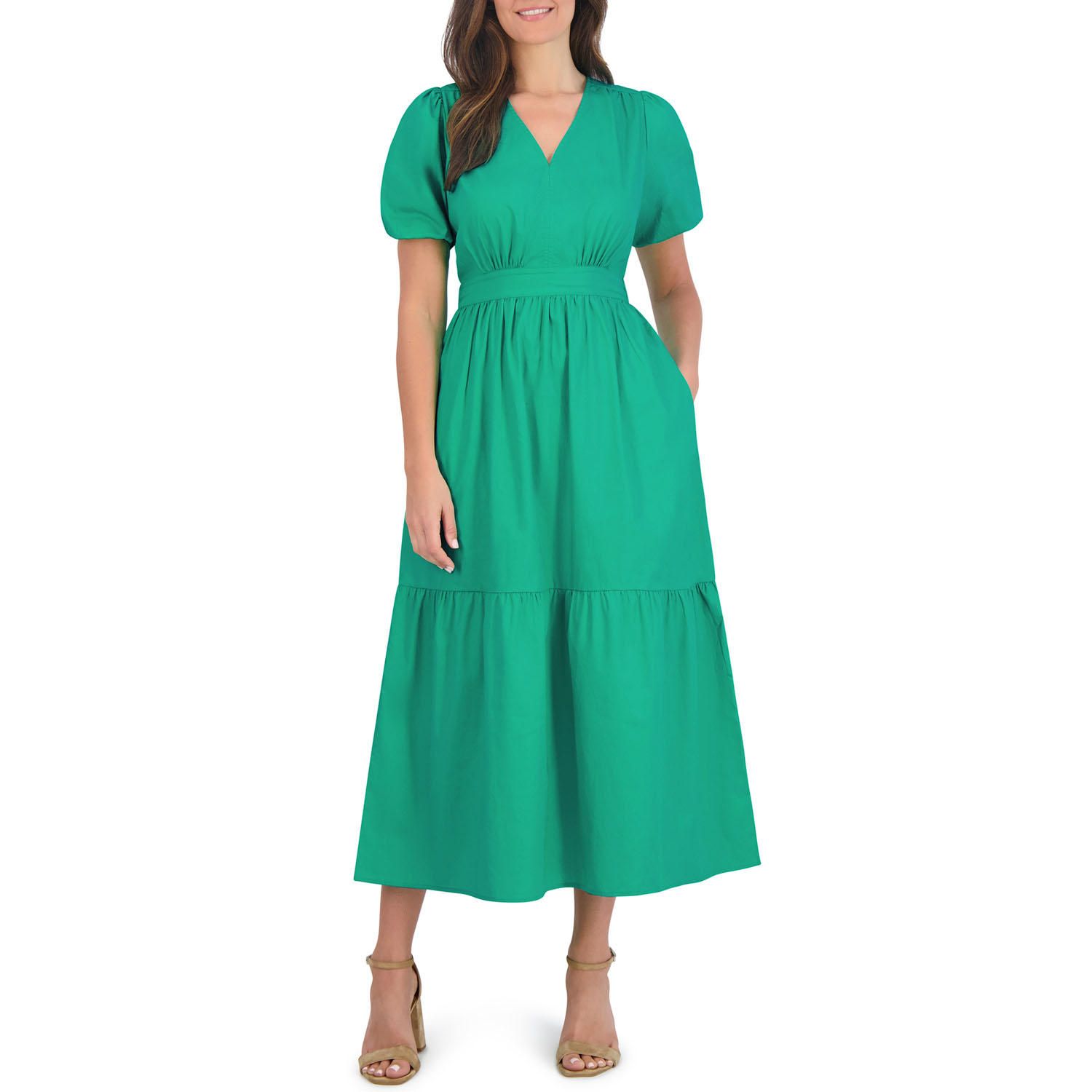 French Connection Ladies Puff Sleeve Maxi Dress | Sam's Club