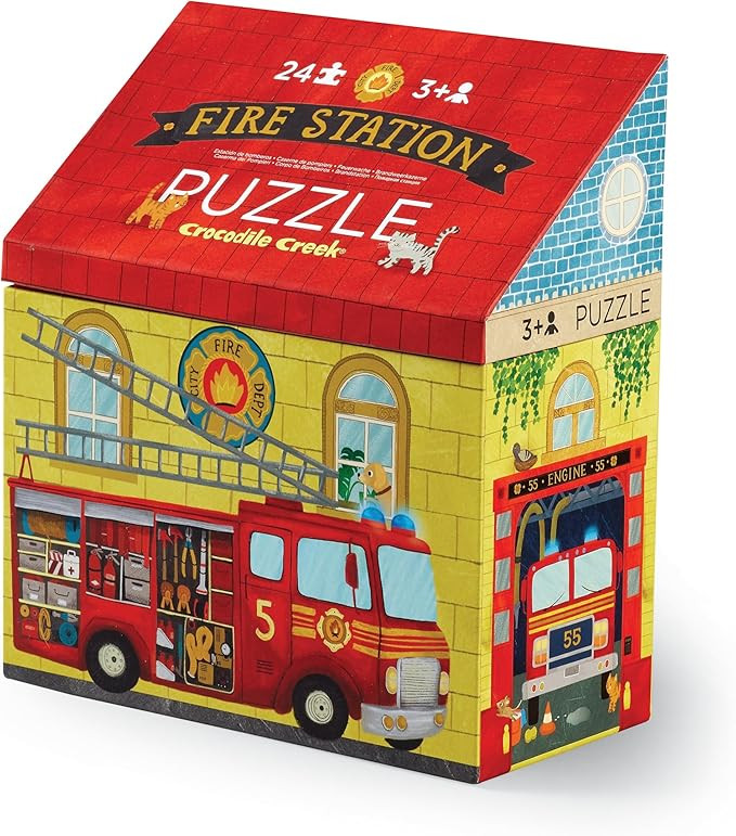 Crocodile Creek 24 Pc Puzzle/Fire House | Amazon (US)