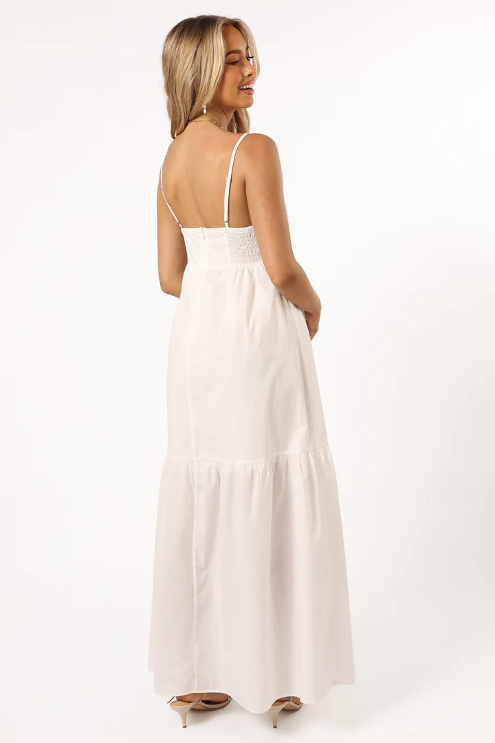 Bailey Maxi Dress - White | Petal & Pup (US)