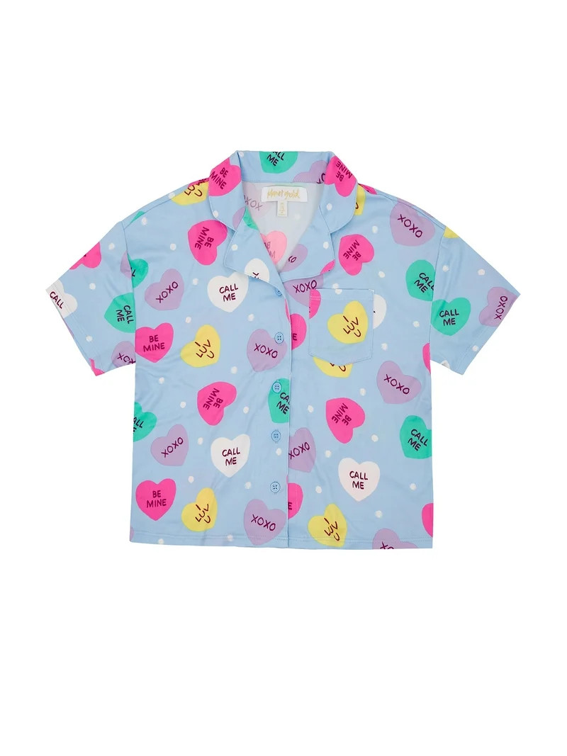 Planet Gold Girls Vday Coat Set, Sizes 4-18 | Walmart (US)