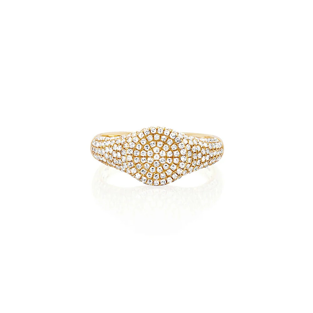 14K Diamond Signet Pinky Ring | Embark Fine Jewelry
