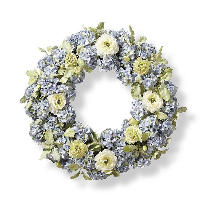 Hydrangea Ranunculus Wreath | Frontgate | Frontgate