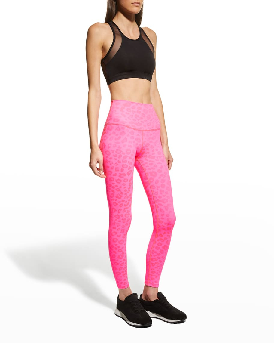 Beyond Yoga Leopard-Print High-Waist Midi Leggings | Neiman Marcus