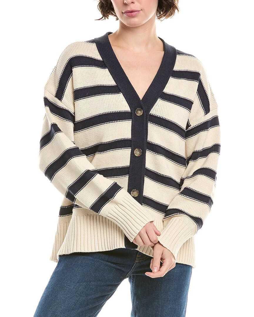 Madewell Oversized Cotton Cardigan In Stripe | Shop Simon