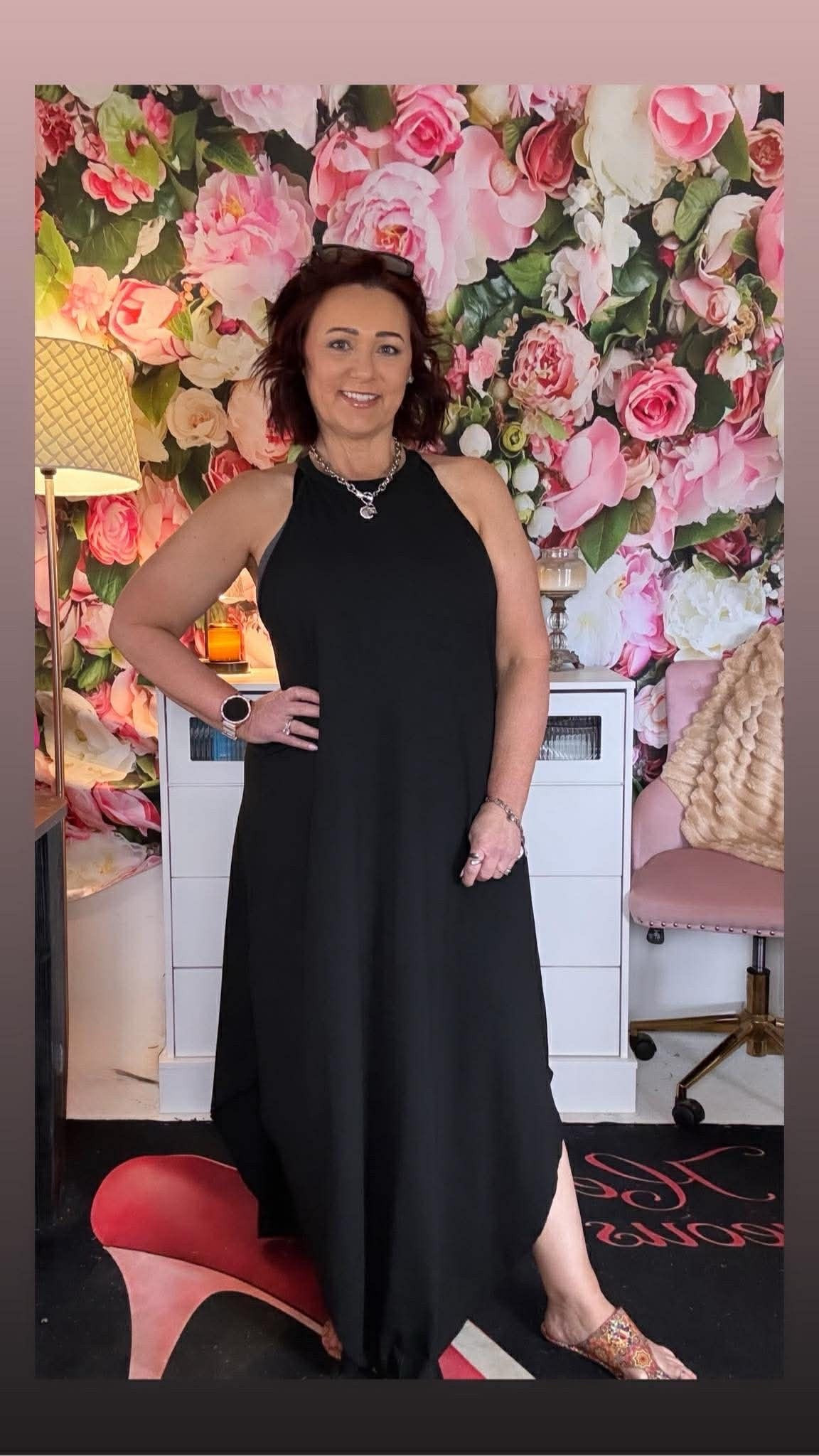 This dress is one of those pieces you’ll reach for again and again 🖤

Flowy, lightweight, and SO flattering… it gives you that effortless put-together look without even trying.

You can dress it up with heels and statement jewelry or keep it casual with sandals—either way, it just works.

And let’s be honest… we all need those outfits that make us feel confident, comfortable, and a little extra 😉✨

#LTKootd #LTKOver40 #LTKSeasonal