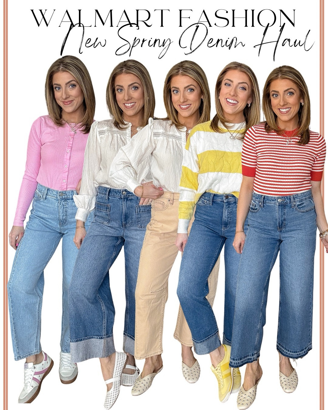 NEW Walmart Spring Denim Haul 👖🌸

Sharing my latest Walmart denim finds for spring, and I am so impressed with the fit, quality, and variety. From classic everyday jeans to fun, trendy spring styles, this haul truly has something for everyone. Think wide leg denim, straight leg jeans, cropped styles, and flattering high-rise fits that feel comfortable, polished, and easy to wear all day long.

These are the kind of spring jeans you’ll reach for on repeat — perfect for school drop-off, casual weekends, errands, brunch, travel days, and everyday outfits. I love that Walmart continues to deliver timeless denim staples mixed with trend-forward styles, all at affordable price points that don’t sacrifice quality.

If you’re looking to refresh your spring wardrobe, build a versatile denim collection, or find designer-looking jeans for less, this Walmart spring denim haul is a must-see. Everything is linked and easy to shop 🤍

#WalmartFashion #WalmartDenim #SpringDenim #DenimHaul #WalmartStyle #AffordableFashion #SpringStyle #EverydayDenim #WideLegJeans #ClassicStyle #TrendyDenim #MomStyle #CasualStyle #BudgetFriendlyFashion