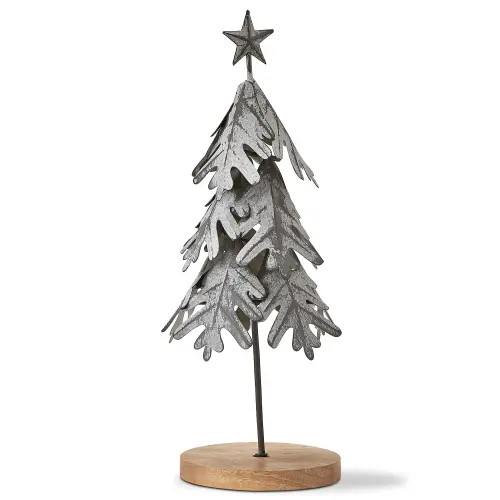 tag Handcrafted Gray Iron Leaf Tree Decor Holiday Sculpture at Nordstrom | Nordstrom