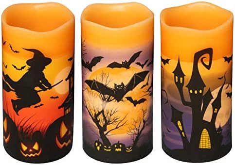 DRomance Flameless Flickering Candles Battery Operated with 6 Hour Timer, Set of 3 Real Wax LED P... | Amazon (US)