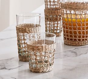 Cane Recycled Drinking Glasses | Pottery Barn (US)