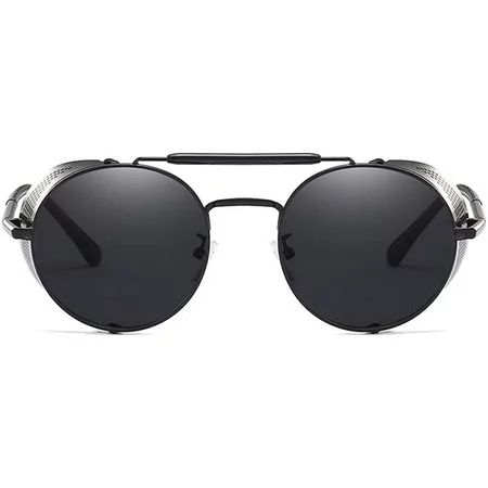 Steampunk Sunglasses Women Men Retro Gothic Retro Glasses Protective Ring Goggles with Side Shields | Walmart (US)