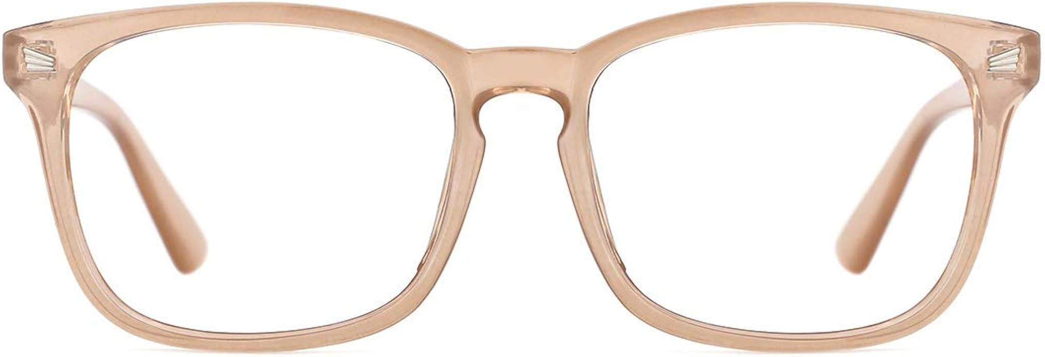 TIJN Blue Light Blocking Glasses Square Nerd Eyeglasses Frame Anti Blue Ray Computer Game Glasses | Amazon (US)