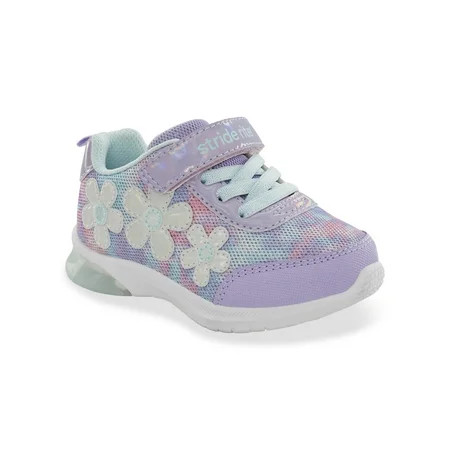 Munchkin by Stride Rite Toddler Girl Light Up Sneakers Lavender | Walmart (US)